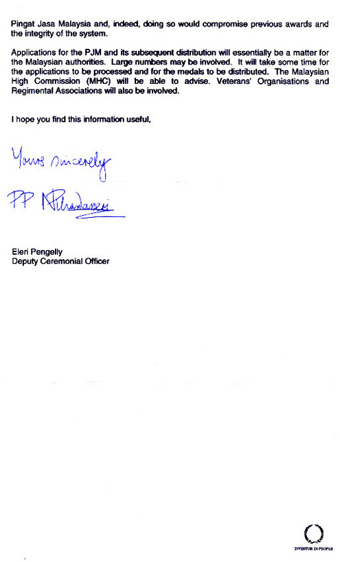 Cabinet Office Letter dated 2 Feb 2006 Page 2