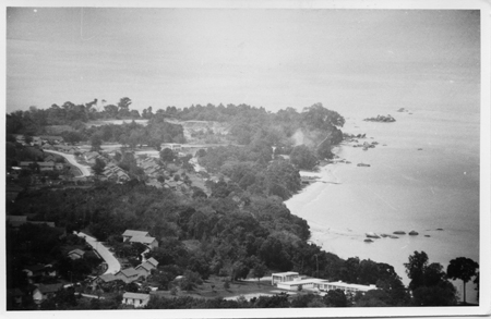 Terendak Garrison - the Malacca Straits looking south